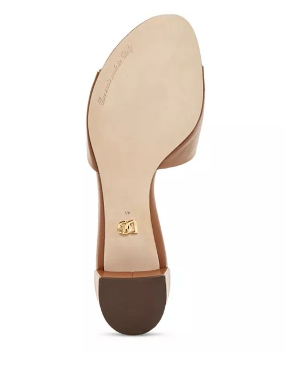 Dolce & Gabbana Brown Leather Slide Sandals - Picture 7 of 15